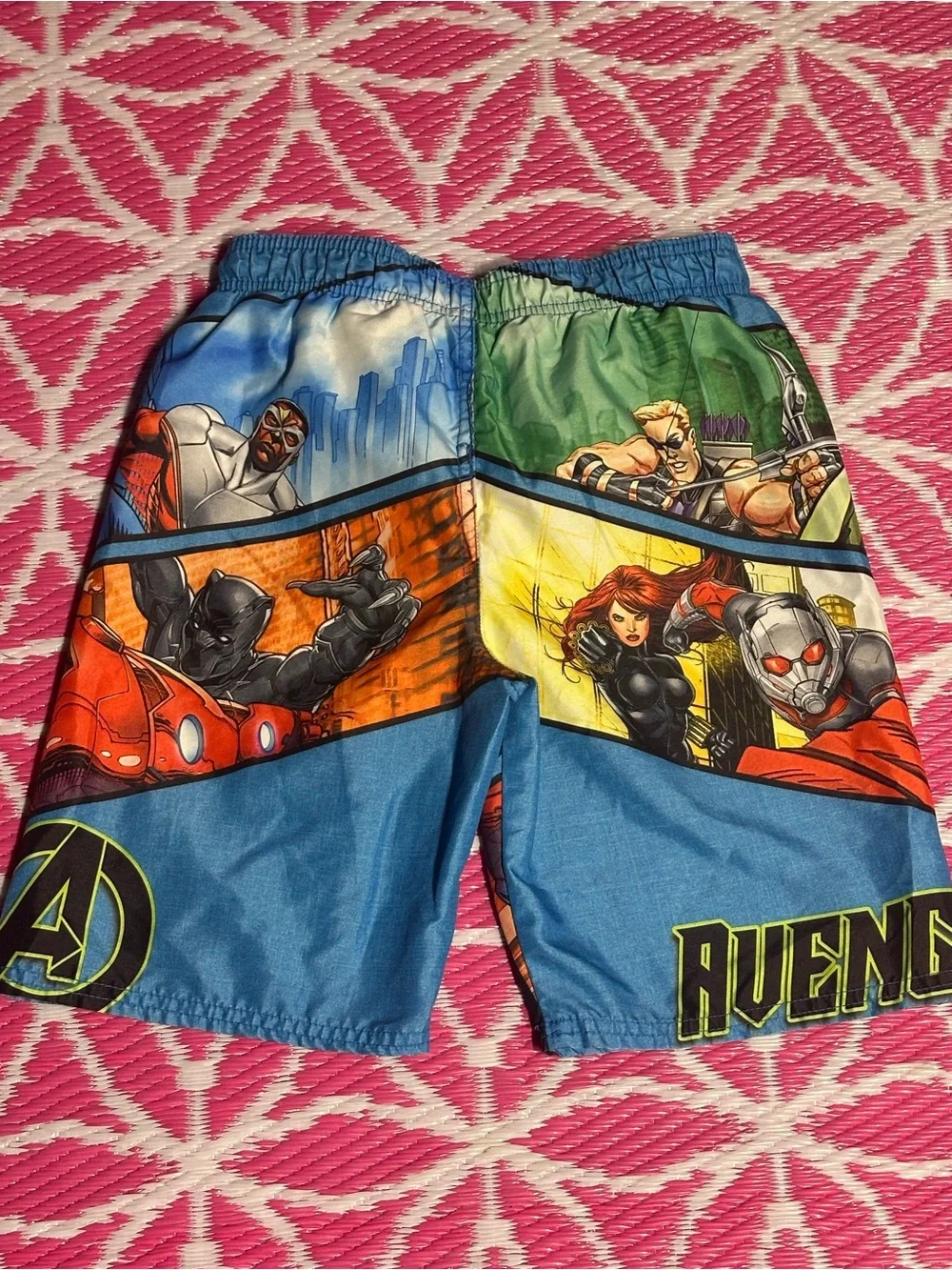 Marvel Avengers Swim Trunks Board Shorts Youth Boys Size M (8)
